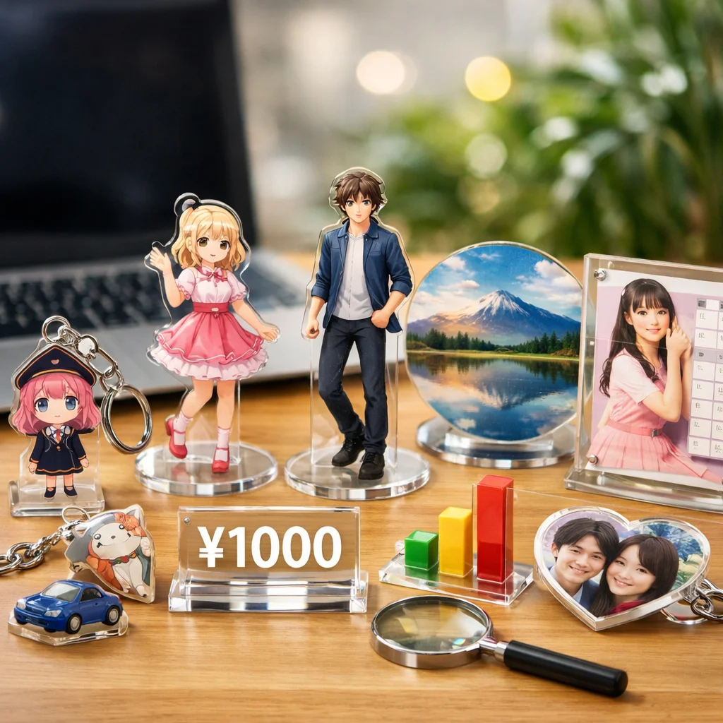 アクリルグッズの価格目安と比較ガイド：選び方のポイント